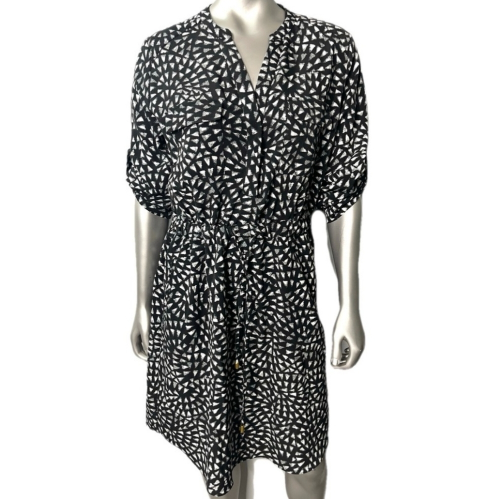 Mossimo Black and White Patterned Dress